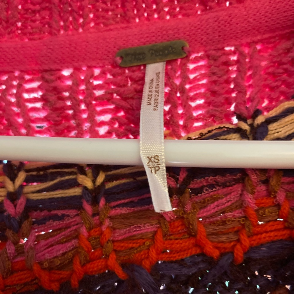 Free People Argyle Oversized Cardigan - Picture 4 of 5